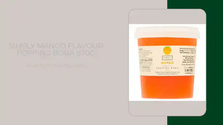 Simply Mango Flavour Popping Boba 870g by@Outfy