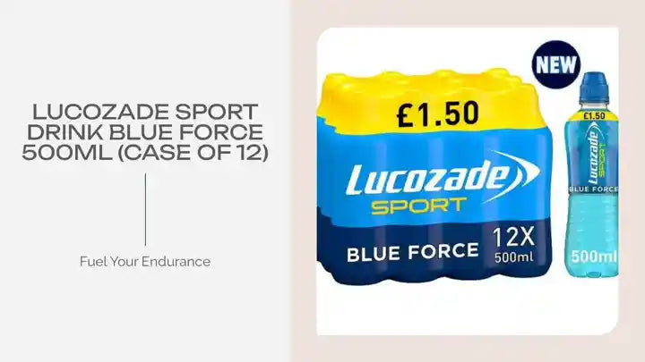Lucozade Sport Drink Blue Force 500ml (Case of 12) by@Outfy