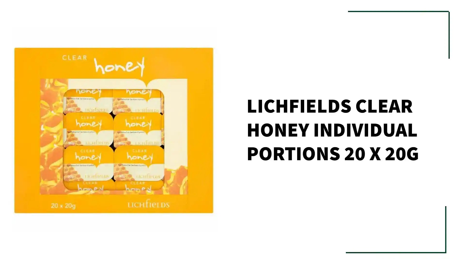 Lichfields Clear Honey Individual Portions 20 x 20g by@Outfy