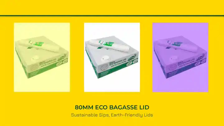 80mm Eco Bagasse Lid by@Outfy