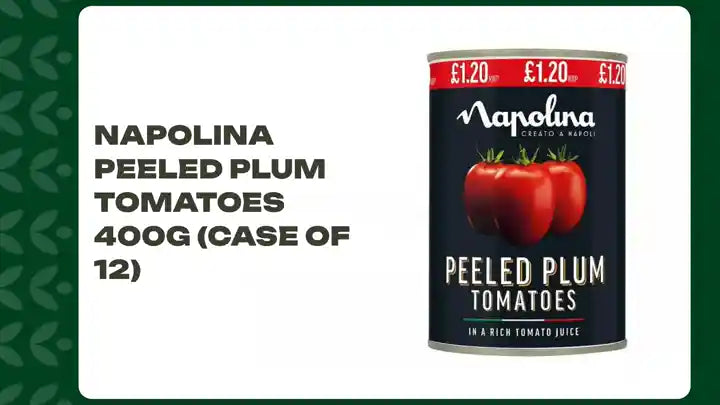 Napolina Peeled Plum Tomatoes 400g (Case of 12) by@Outfy