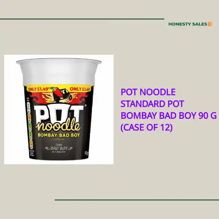 Pot Noodle Standard Pot Bombay Bad Boy 90 g (Case of 12) by@Outfy
