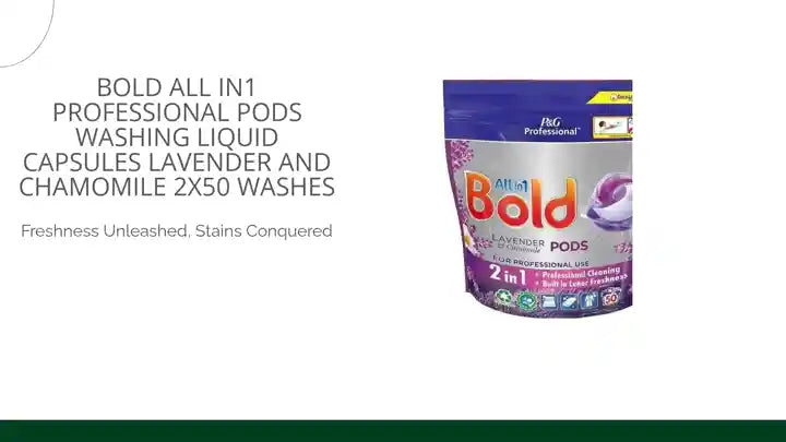 Bold All in1 Professional Pods Washing Liquid Capsules Lavender and Chamomile 2x50 Washes by@Outfy