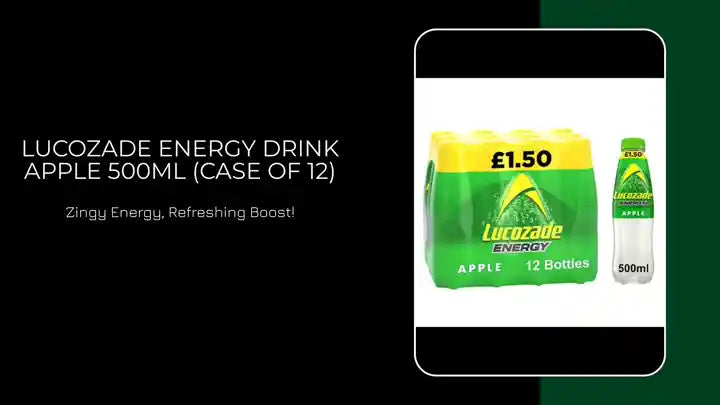 Lucozade Energy Drink Apple 500ml (Case of 12) by@Outfy
