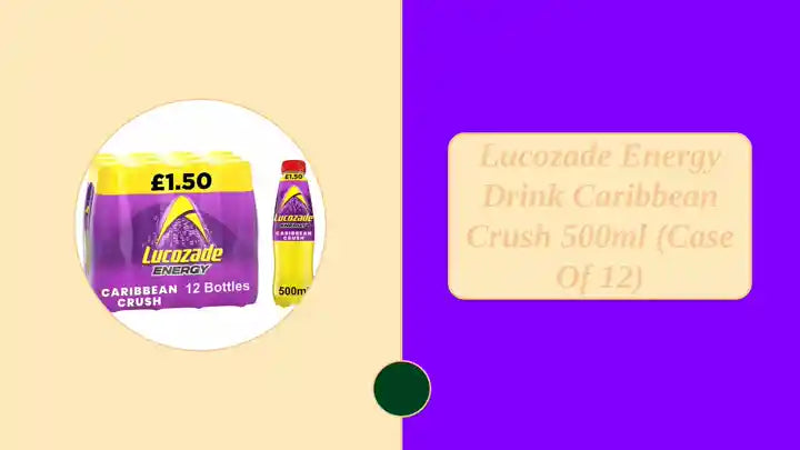 Lucozade Energy Drink Caribbean Crush 500ml (Case of 12) by@Outfy