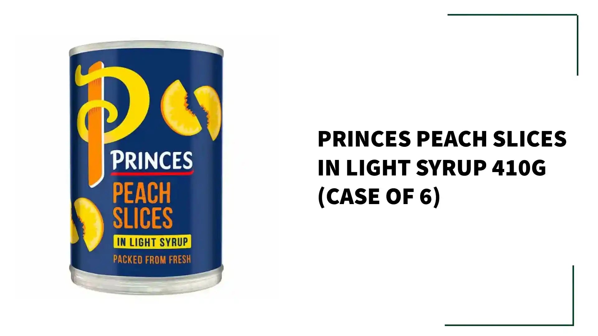 Princes Peach Slices in Light Syrup 410g (Case of 6) by@Outfy