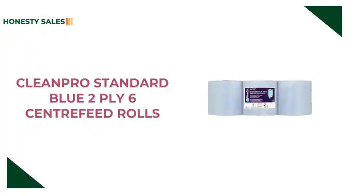 CleanPro Standard Blue 2 Ply 6 Centrefeed Rolls by@Outfy