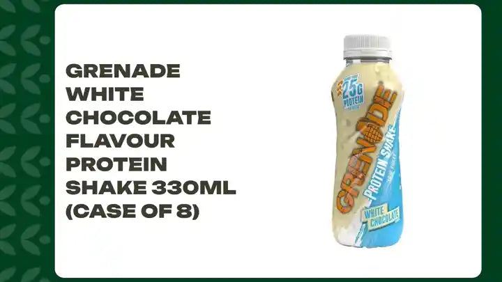 Grenade White Chocolate Flavour Protein Shake 330ml (Case of 8) by@Outfy
