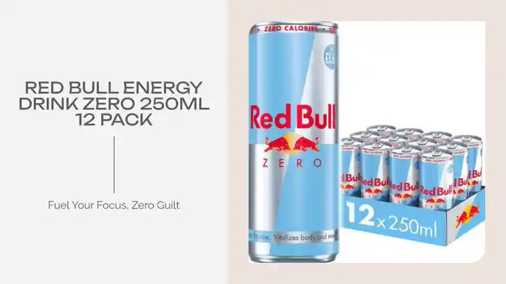 Red Bull Energy Drink Zero 250ml 12 Pack by@Outfy