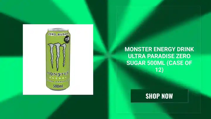 Monster Energy Drink Ultra Paradise Zero Sugar 500ml (Case of 12) by@Outfy