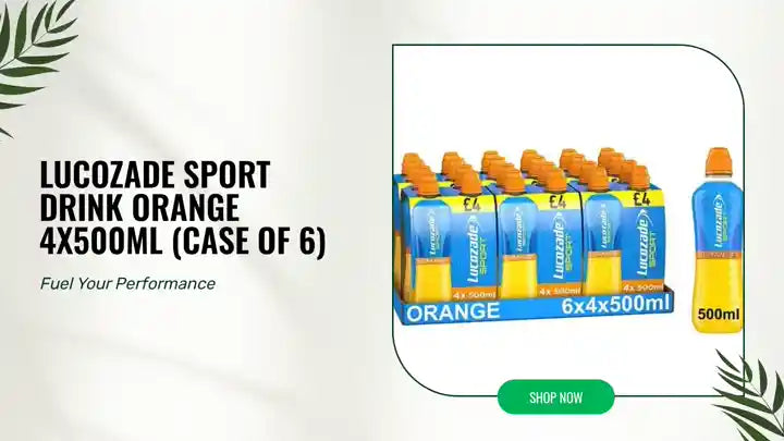 Lucozade Sport Drink Orange 4x500ml (Case of 6) by@Outfy