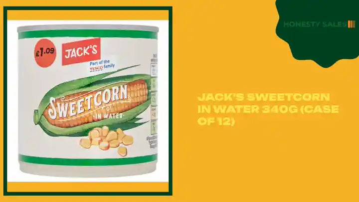 Jack's Sweetcorn in Water 340g (Case of 12) by@Outfy