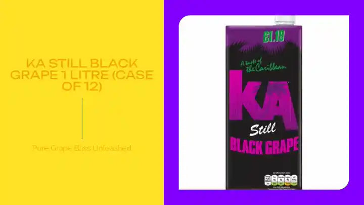 KA Still Black Grape 1 Litre (Case of 12) by@Outfy
