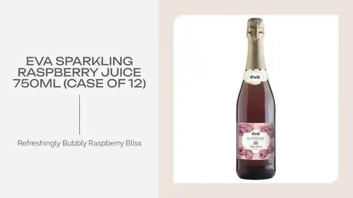 Eva Sparkling Raspberry Juice 750ml (Case of 12) by@Outfy