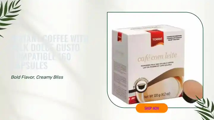 Instant Coffee with Milk Dolce Gusto Compatible 160 Capsules by@Outfy