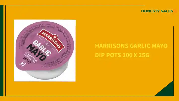 Harrisons Garlic Mayo Dip Pots 100 x 25g by@Outfy