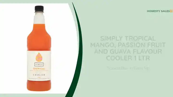 Simply Tropical Mango, Passion Fruit and Guava Flavour Cooler 1 ltr by@Outfy