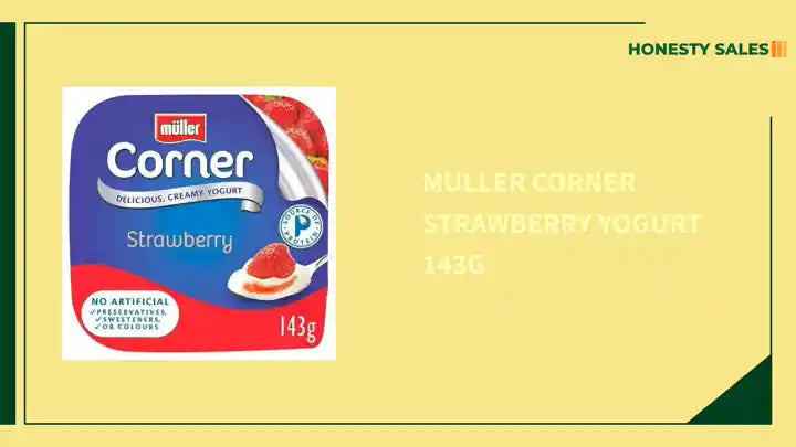Muller Corner Strawberry Yogurt 143g by@Outfy
