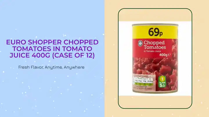 Euro Shopper Chopped Tomatoes in Tomato Juice 400g (Case of 12) by@Outfy