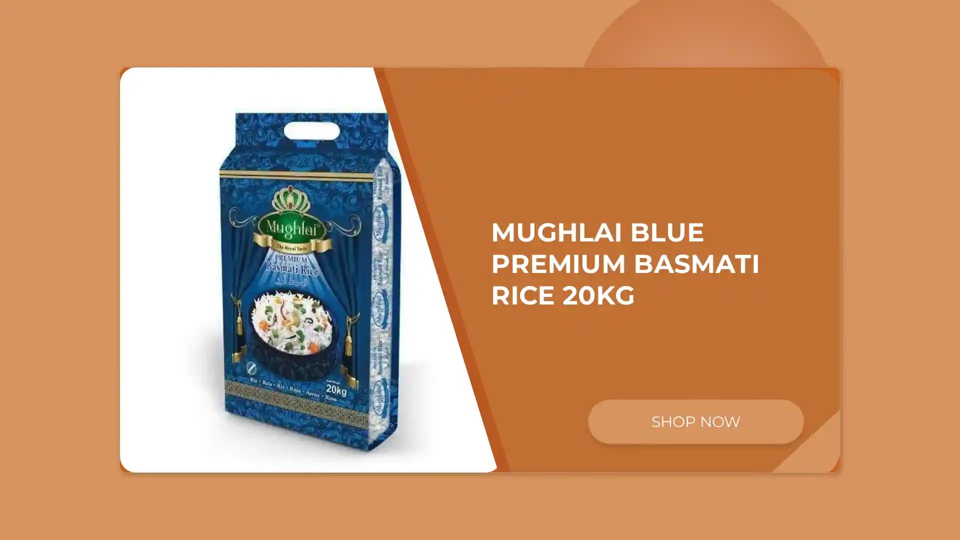 Mughlai Blue Premium Basmati Rice 20kg by@Outfy