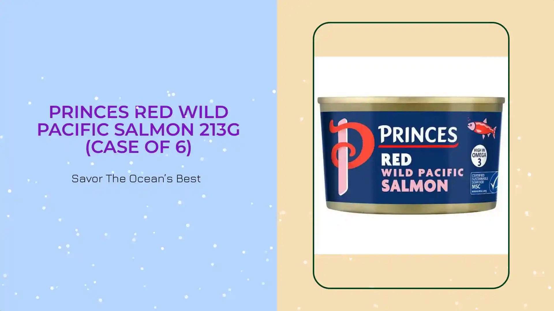 Princes Red Wild Pacific Salmon 213g (Case of 6) by@Outfy