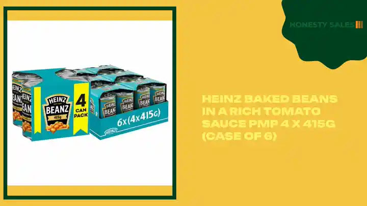 Heinz Baked Beans in a Rich Tomato Sauce PMP 4 x 415g (Case of 6) by@Outfy
