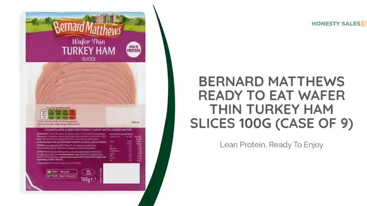 Bernard Matthews ready to eat Wafer Thin Turkey Ham Slices 100g (Case of 9) by@Outfy