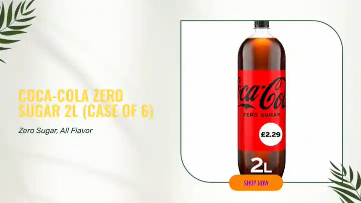 Coca-Cola Zero Sugar 2L (Case of 6) by@Outfy
