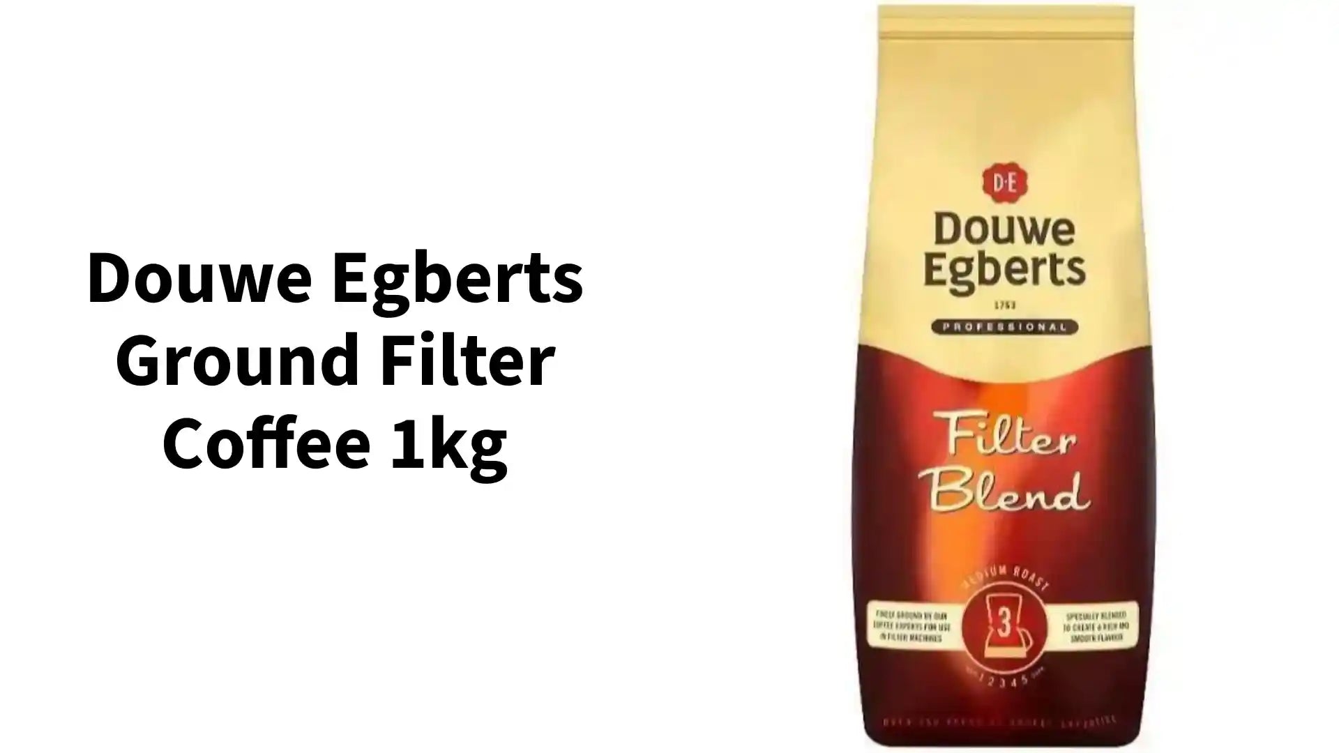 Douwe Egberts Ground Filter Coffee 1kg by@Outfy