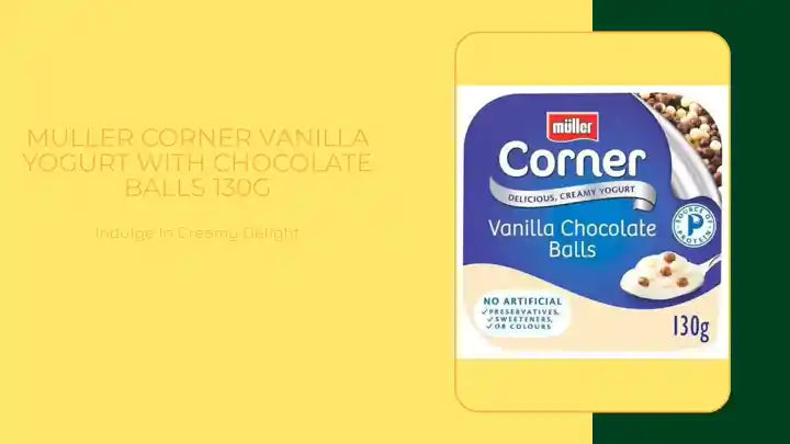 Muller Corner Vanilla Yogurt with Chocolate Balls 130g by@Outfy