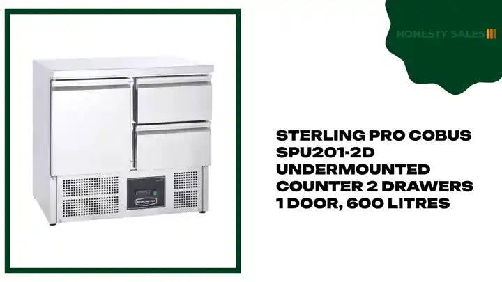 Sterling Pro Cobus SPU201-2D Undermounted Counter 2 Drawers 1 Door, 600 Litres by@Outfy