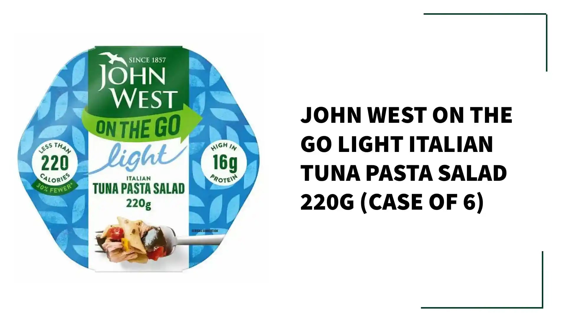 John West on the Go Light Italian Tuna Pasta Salad 220g (Case of 6) by@Outfy