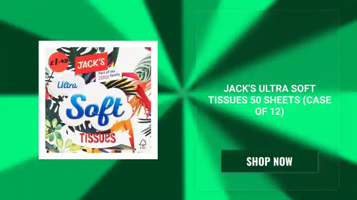 Jack's Ultra Soft Tissues 50 Sheets (Case of 12) by@Outfy