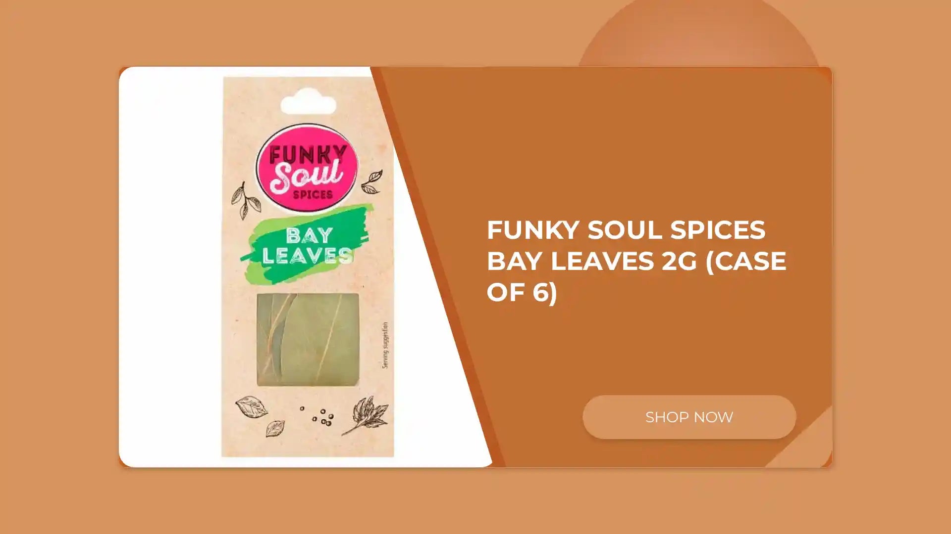 Funky Soul Spices Bay Leaves 2g (Case of 6) by@Outfy