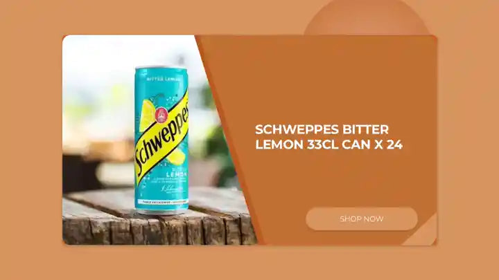 Schweppes Bitter Lemon 33cl Can X 24 by@Outfy