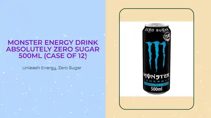 Monster Energy Drink Absolutely Zero Sugar 500ml (Case of 12) by@Outfy