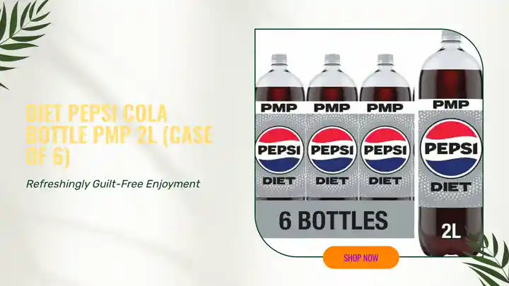 Diet Pepsi Cola Bottle PMP 2L (Case of 6) by@Outfy