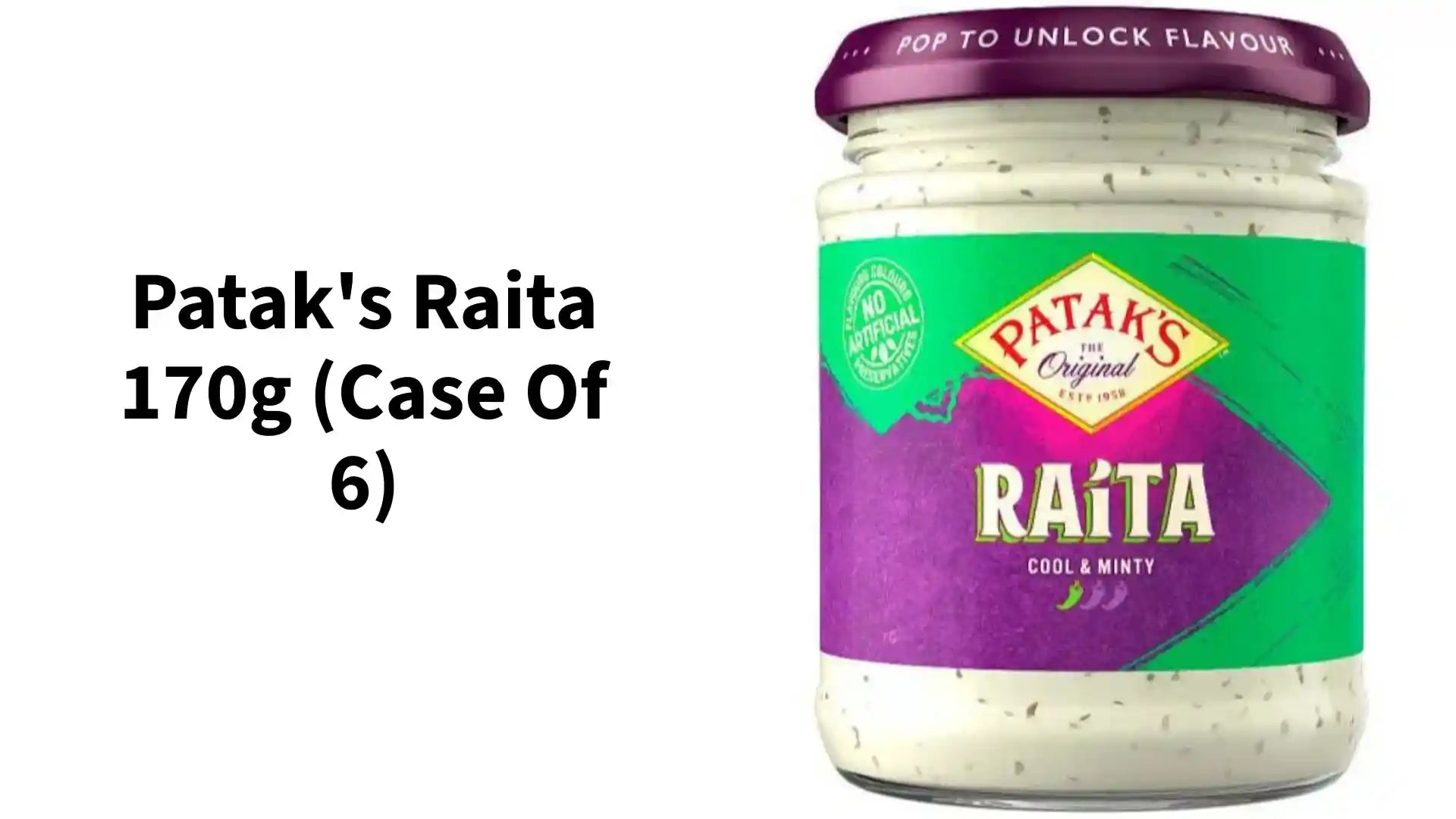Patak's Raita 170g (Case of 6) by@Outfy