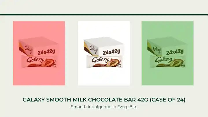 Galaxy Smooth Milk Chocolate Bar 42g (Case of 24) by@Outfy