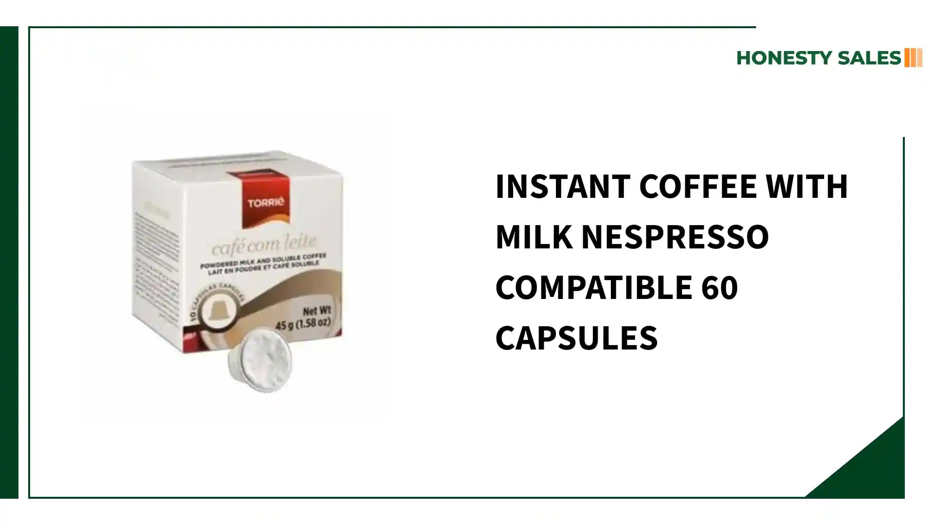 Instant Coffee With Milk Nespresso Compatible 60 Capsules by@Outfy