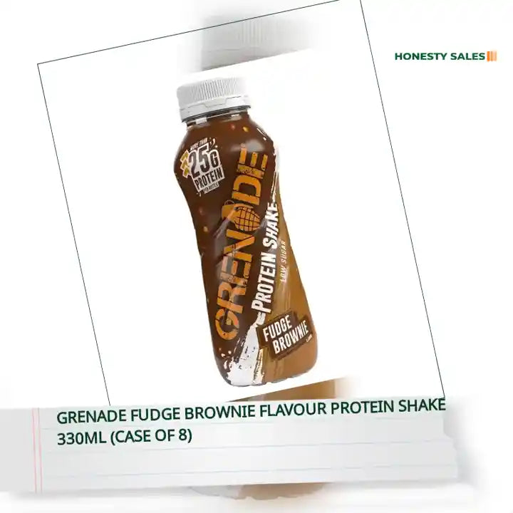 Grenade Fudge Brownie Flavour Protein Shake 330ml (Case of 8) by@Outfy
