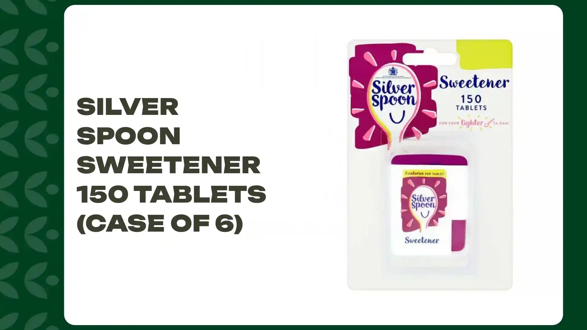 Silver Spoon Sweetener 150 Tablets (Case of 6) by@Outfy