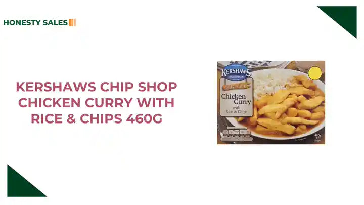 Kershaws Chip Shop Chicken Curry with Rice &amp; Chips 460g by@Outfy