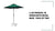 2.1m Parasol In Green with Resol Base - Pack of Two by@Outfy