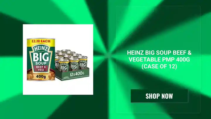 Heinz Big Soup Beef &amp; Vegetable PMP 400g (Case of 12) by@Outfy