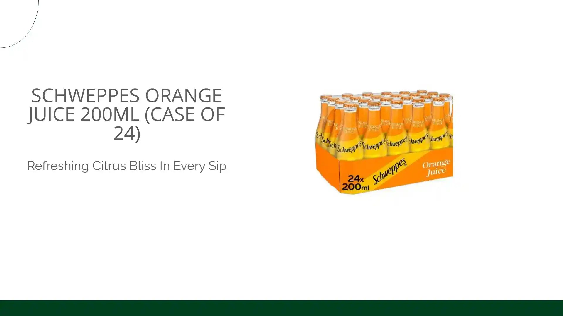 Schweppes Orange Juice 200ml (Case of 24) by@Outfy