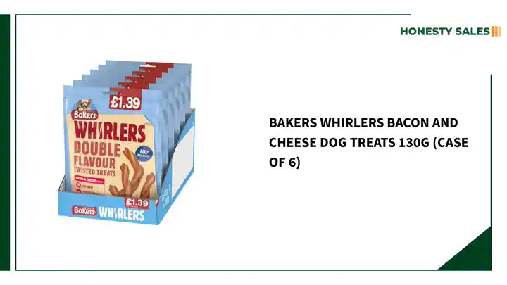 BAKERS Whirlers Bacon and Cheese Dog Treats 130g (Case of 6) by@Outfy