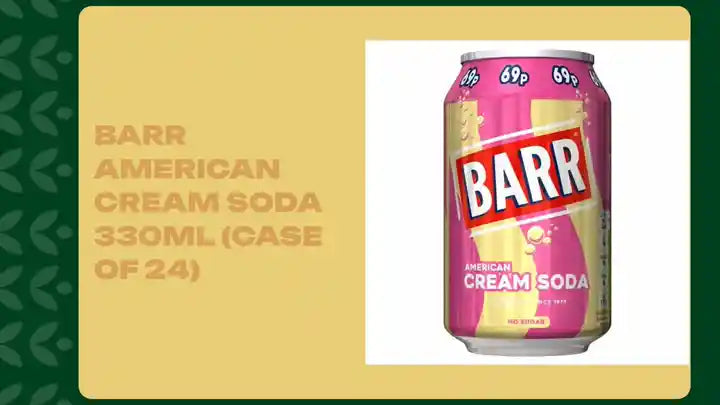 Barr American Cream Soda 330ml (Case of 24) by@Outfy