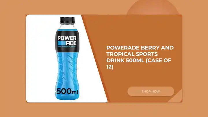 Powerade Berry and Tropical Sports Drink 500ml (Case of 12) by@Outfy