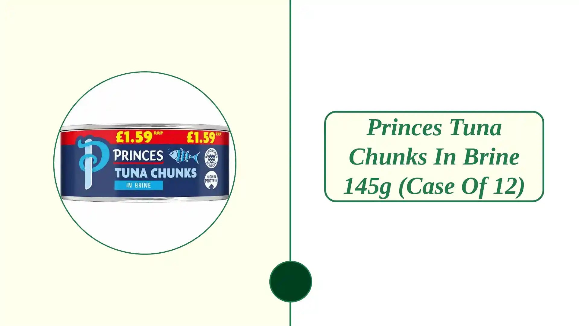 Princes Tuna Chunks in Brine 145g (Case of 12) by@Outfy